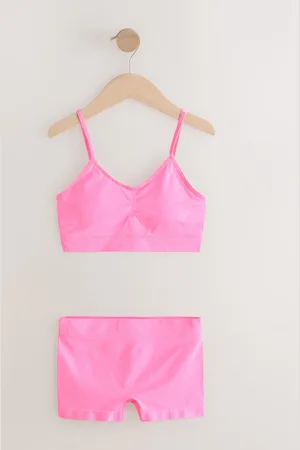 Next Seamfree Crop Tops And Shorts 2 Pack Set (7-16yrs)7-10 lat