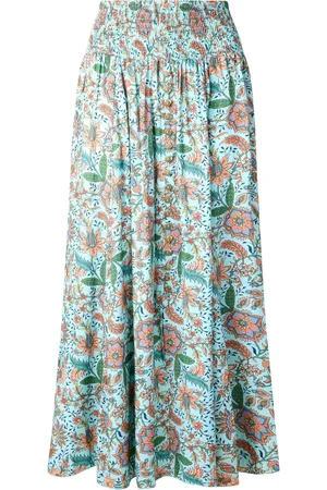 Joe Browns Floral Print Shirred Waist Maxi Skirt44