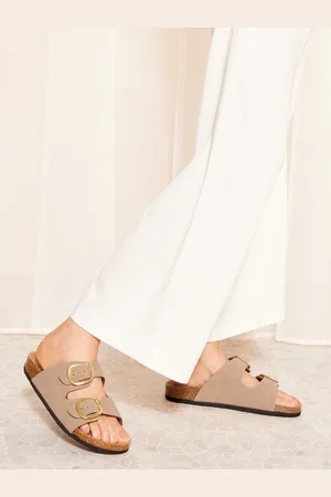 Friends Like These Double Strap Buckle Footbed Comfort Slider Sandals8 EU 41 W