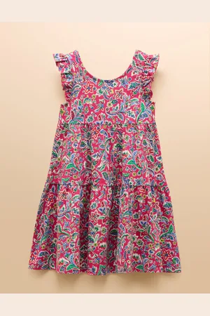 Joules Butterly Print Frill Sleeve Dress146152 cm