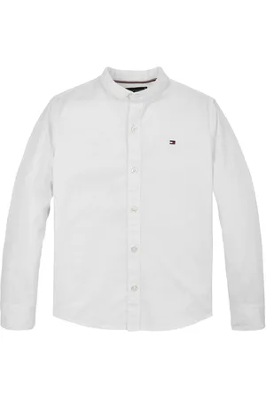 Tommy Hilfiger Regular Fit 100% Cotton Shirt With Mao Collar158164 cm
