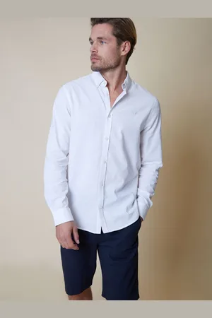 Threadbare Koszula z długim rękawem z domieszką lnuS
