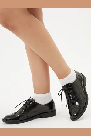 Lipsy London Sznurowane lakierowane buty szkolne typu brogsy EU 32 (UK 13)
