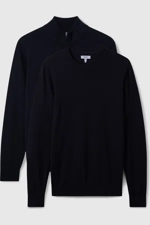 Reiss Merino Mixer 2 Pack Pack of Two Merino Wool JumpersM