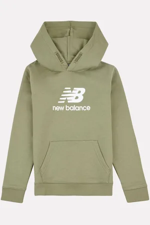 New Balance Boys Brush Back Stacked Logo Hoodie15