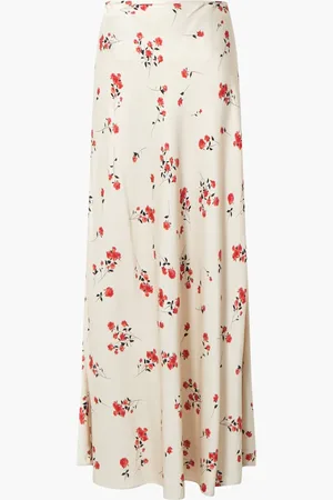 French Connection Floramour Ennis Satin Long Skirt40