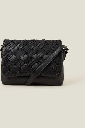 Accessorize Woven Leather Cross-Body BagJeden