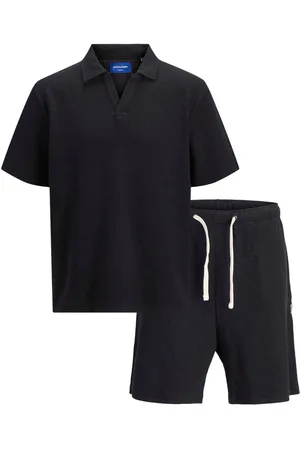JACK & JONES Revere Collar Polo and Shorts SetL