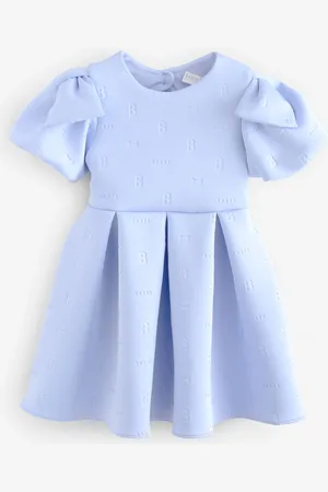 Ted Baker Bow Sleeve Embossed Scuba Dress158164 cm