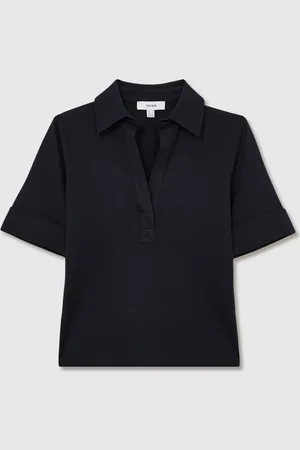 Reiss Astrid Open-Collar Polo Shirt36