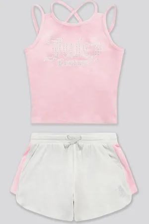 Juicy Couture Girls Velour Strappy Top & Shorts Set140146 cm