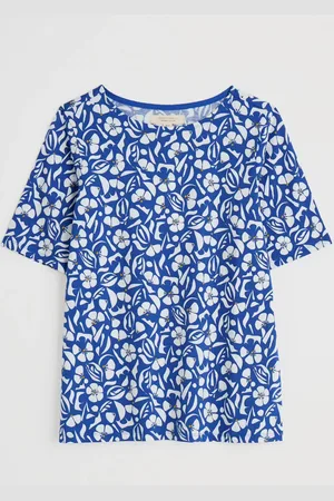 Seasalt Cornwall Poisson Printed T-Shirt in GOTS-Certified 100% Organic Cotton Jersey40