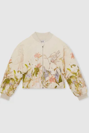 Reiss Nina Quilted Printed Bomber Jacket12