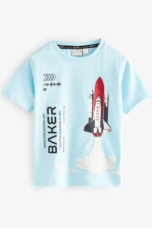 Ted Baker Blue Graphic 100% Cotton T-Shirt8086 cm