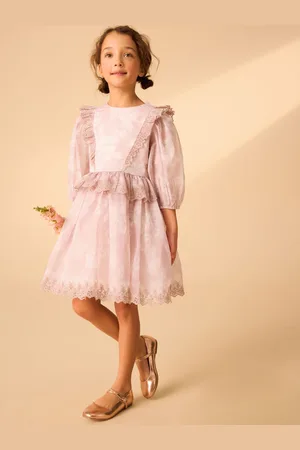 Laura Ashley Summer Rose Floral Broderie Organza Prom Dress98104 cm