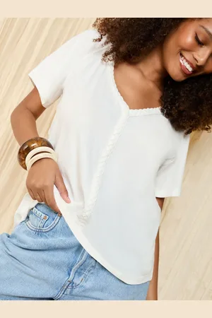 Friends Like These Short Sleeve Plait Trim TunicS