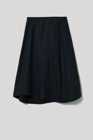 Jigsaw Wrap Detail 100% Linen Skirt36