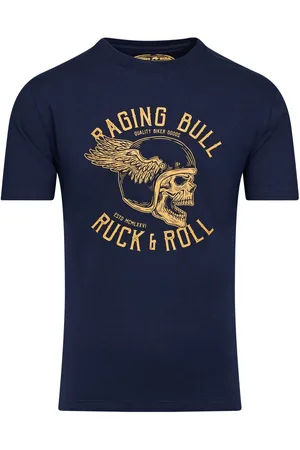 Raging Bull Blue Ruck & Roll 100% Organic Cotton T-ShirtXX-Large