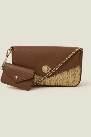 Accessorize Metallic Raffia Cross-Body BagJeden