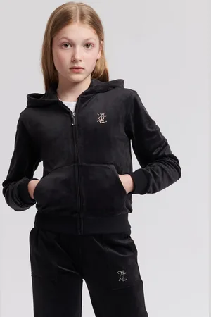 Juicy Couture Girls Mini Diamante Zip Hoodie7