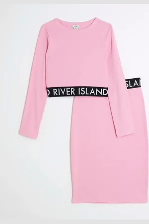 River Island Girls Ribbed 100% Cotton Midi Skirt Set11