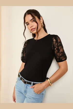 Friends Like These Lace Short Sleeve Top46