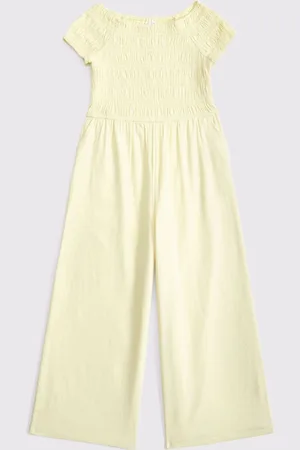 Abercrombie & Fitch Tie Front Linen Jumpsuit122128 cm