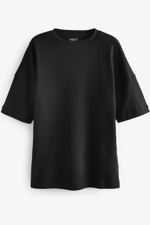 Next Relaxed Fit Heavyweight Longline Crew Neck 100% Cotton T-ShirtXS