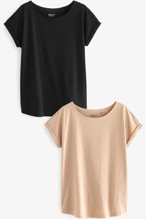 Next Zestaw 2 koszulek z bardzo krótkim rękawem w 100% z bawełnyEU 38 Petite (UK 10 P)
