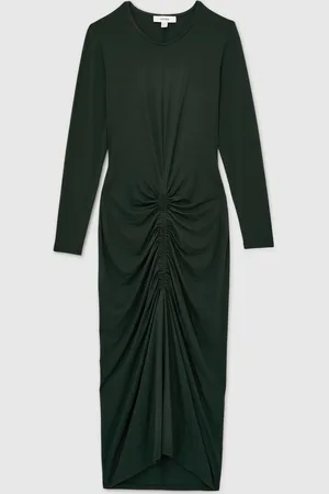 Reiss Ginny Ruched Jersey Midi Dress40