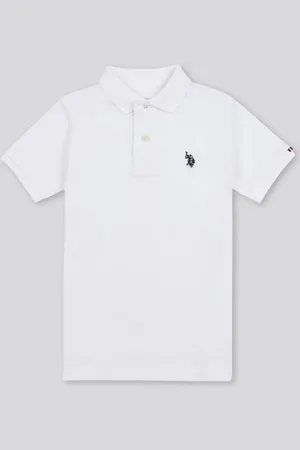 U.S. Polo Assn. U. S. Polo Assn. Boys Double Horsemen Pique 100% Cotton Polo Shirt7