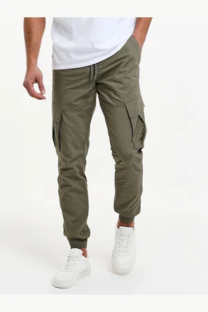 Threadbare Cotton Slim Fit Cuffed Cargo 100% Cotton TrousersL