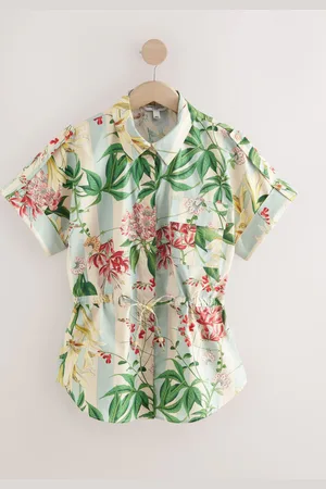 Next 100% Cotton Tie Waist ShirtEU 52 (UK 24)