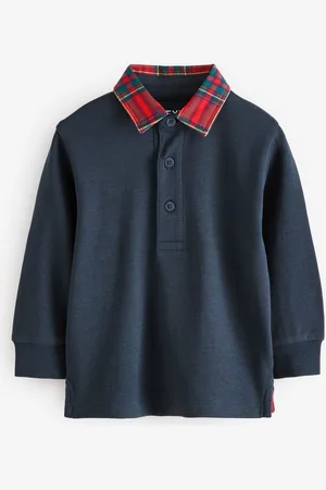 Next Long Sleeve 100% Cotton Polo Shirt (3mths-7yrs)3