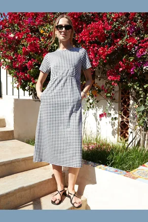 Threadbare 100% Cotton Leopard Print Smock Style Midi Dress36