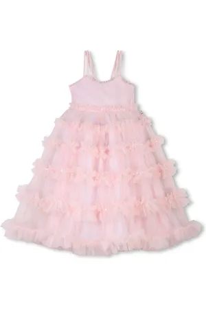 Billieblush Pink Mesh Tulle Longline Occaison Party Dress110116 cm