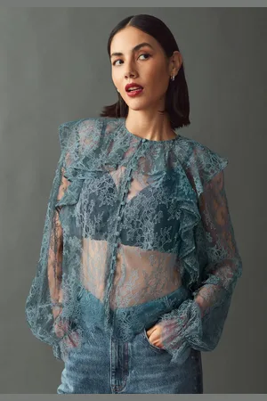 Next Ruffle Lace Long Sleeve Blouse44