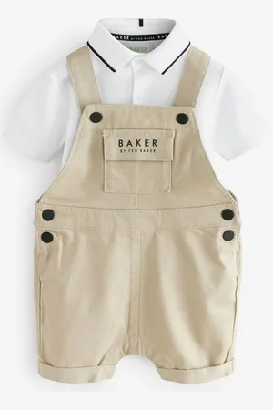Ted Baker Dungaree And Polo Shirt Set8086 cm