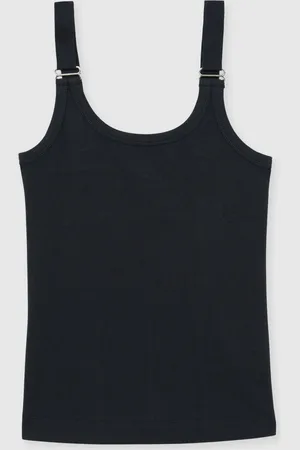 Reiss Isabella Stretch Cotton D Ring Strap VestM