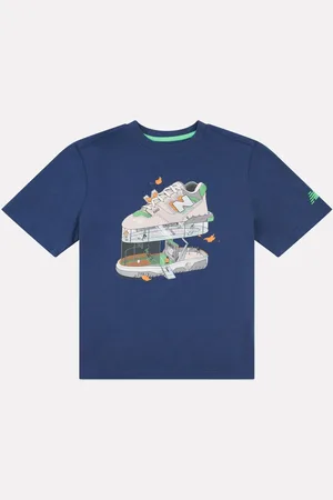 New Balance Kids Fitness Centre Illustrated Graphic 100% Cotton T-Shirt122128 cm