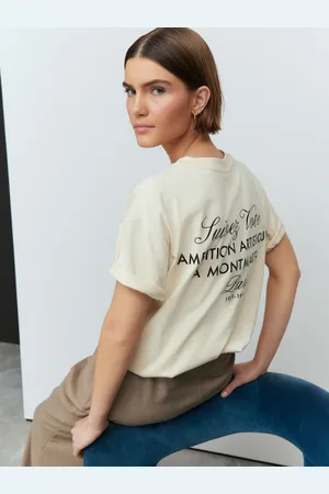 Next 100% Cotton Oversized Back Script Graphic Crew Neck T-ShirtS