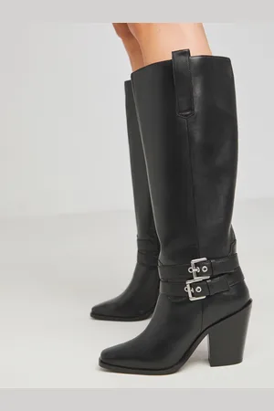 Simply Be Western Knee High Heeled Boots In Wide FitEU 39.5 (UK 6)