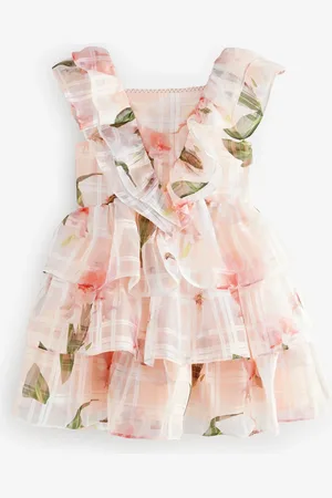 Ted Baker Pink Floral Burnout Frill Tier Dress6 lat (116 cm)
