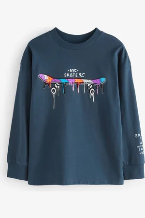 Next Long Sleeve Graphic 100% Cotton T-Shirt (3-16yrs)11 lat (146 cm)