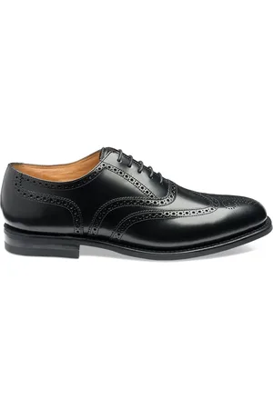 Loake 302Brg Black Polished Leather Brogue Oxford ShoesEU 40 (UK 7)