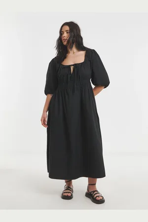 Simply Be 100% Cotton Bow Front Romantic Midi Dress40