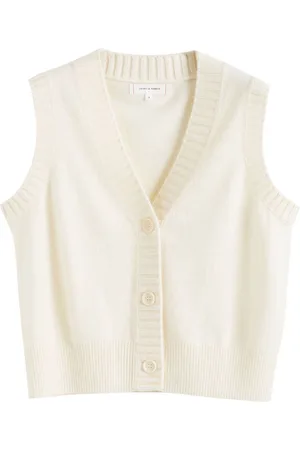 Chinti & Parker Chinti and Parker Wool Cashmere Blend V-Neck WaistcoatL