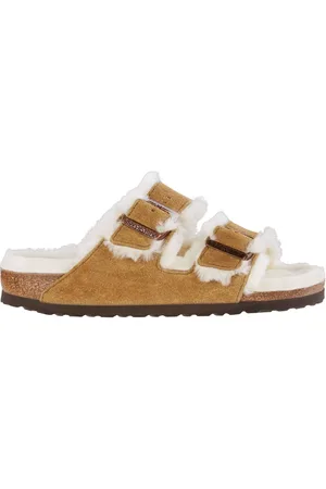 Birkenstock Zamszowe sandały z barankiem ArizonaEU 39 (UK 5.5)
