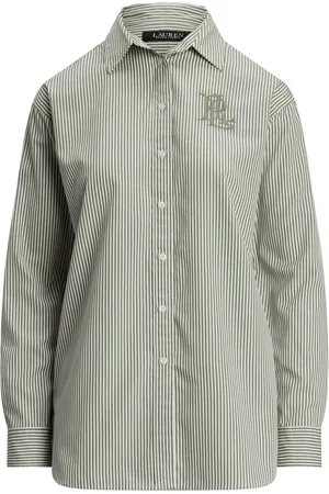 Ralph Lauren Kotta Stripe Embroidered Logo ShirtM