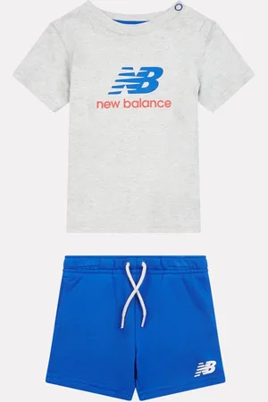 New Balance Kids Colourblock Jersey 100% Cotton T-Shirt & Shorts Set8086 cm